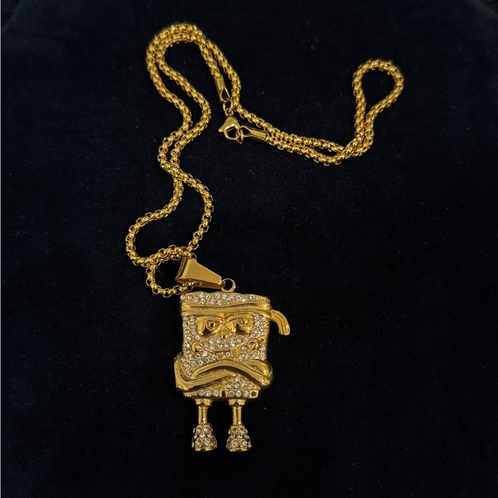 chain pendant spongebob